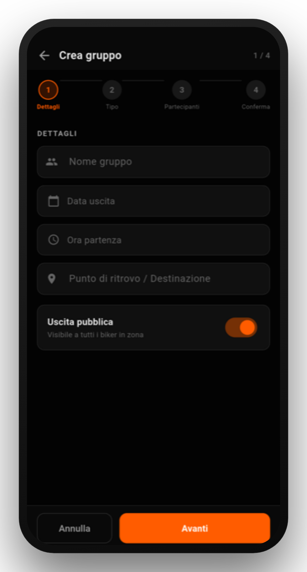 IOBIKER — Il viaggio si organizza in 4 step